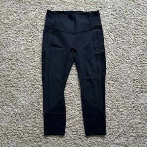 Lululemon Women’s All the Right Places High-Rise Crop 23" Black Legging. Size 10